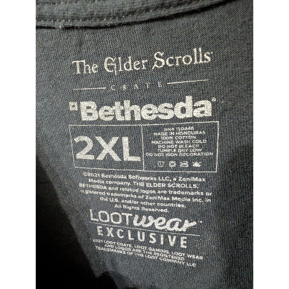 Elder Scrolls Online Flames of Ambition Shirt 2XL Bethesda Loot Wear Exclusive - Picture 7 of 15
